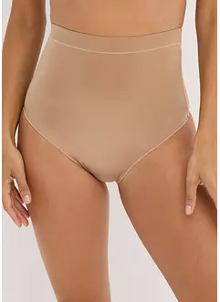 Perizoma a vita alta leggermente modellante con effetto lucido (pacco da 2), bonprix