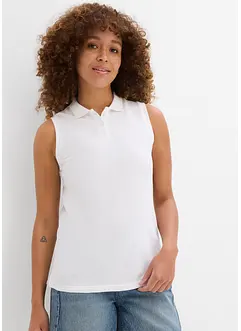 Top stile polo in puro cotone biologico, bonprix