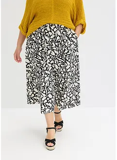 Gonna midi in popeline di cotone, bonprix