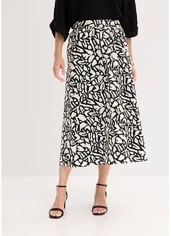 Gonna midi in popeline di cotone, bonprix