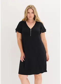 Abito in maglina con maniche di chiffon, bonprix