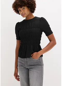 Maglia con lavorazione smock, bonprix