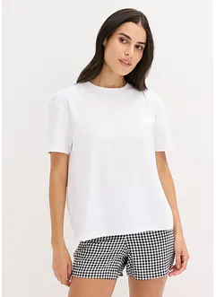 Pigiama estivo oversize con shorts stampati, bonprix