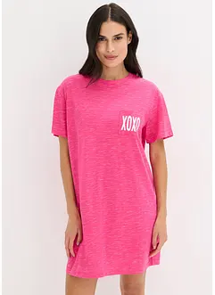 Camicia da notte oversize in filato fiammato, bonprix