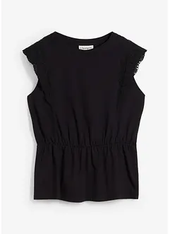 Maglia con dettagli traforati, bonprix