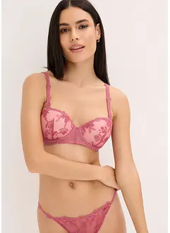 Reggiseno a balconcino con pizzo floreale, bonprix