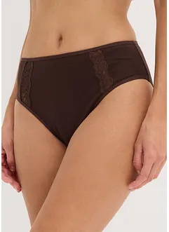 Slip alto con cotone biologico (pacco da 4), bonprix