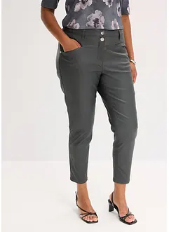Pantaloni elasticizzati con effetto lucido, bonprix