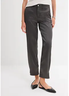 Pantaloni barrel shape in satin fluente, bonprix