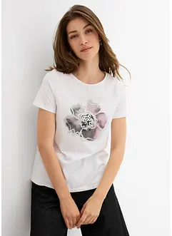 T-shirt con puro cotone, bonprix