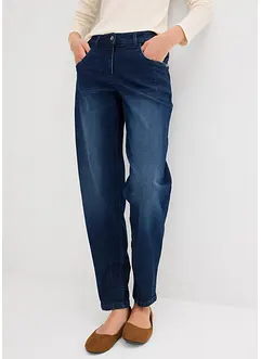Jeans barrel, vita media, bonprix