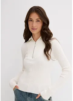 Maglia a costine in soffice misto viscosa, bonprix