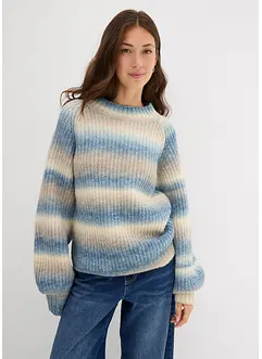 Maglione in filato grosso di misto lana morbido, bonprix