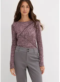 Maglia a maniche lunghe in soffice misto viscosa, bonprix