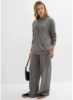 Cardigan incrociato effetto maglia, bonprix