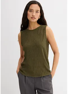 Top in crinkle operato, bonprix