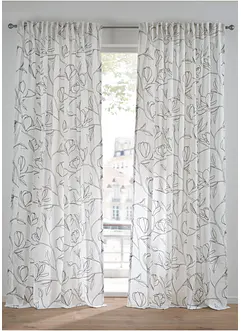 Tenda in poliestere riciclato con foglie stampate (pacco da 1), bonprix