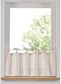 Tenda a vetro in cotone biologico con fantasia, bonprix