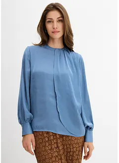 Blusa in satin fluente, bonprix