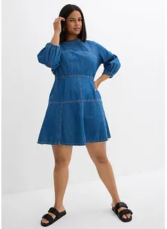 Abito di jeans con maniche a palloncino, bonprix