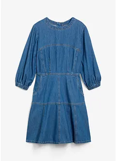 Abito di jeans con maniche a palloncino, bonprix