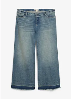 Jeans wide leg, vita media, bonprix