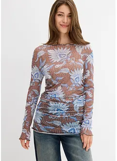 Maglia a maniche lunghe in mesh fine, bonprix