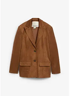 Blazer in similpelle scamosciata, bonprix