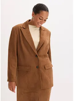 Blazer in similpelle scamosciata, bonprix