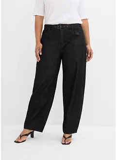 Jeans barrel con cintura, vita media, bonprix