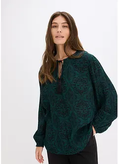 Blusa in viscosa strutturata, bonprix
