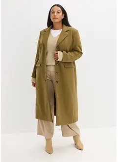 Cappotto lungo in simil lana, bonprix