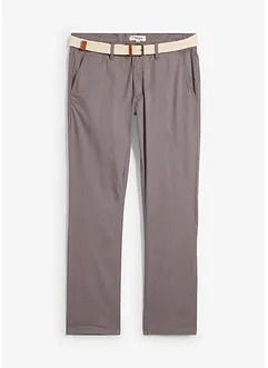 Pantaloni chino comodi in vita con cintura regular fit, straight, bonprix