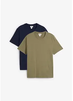 T-shirt in puro cotone biologico (pacco da 2), bonprix