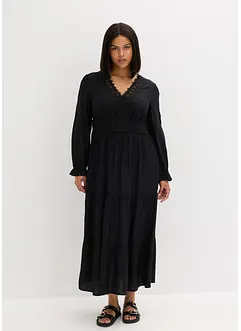 Abito lungo con pizzo, bonprix