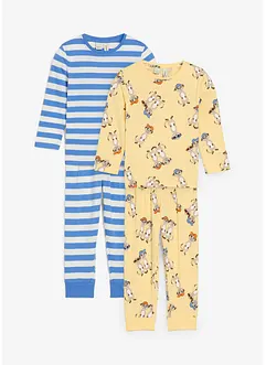 Pigiama in puro cotone biologico (set 4 pezzi), bonprix