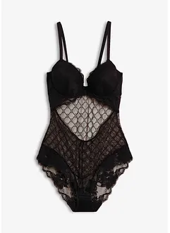 Body con mesh decorativo, bonprix