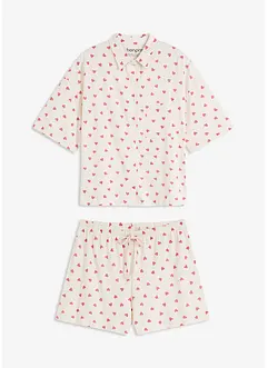 Pigiama estivo oversize in filato fiammato, bonprix