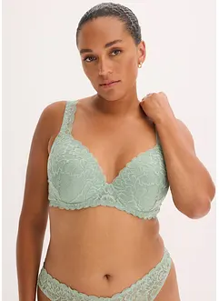 Reggiseno con coppe preformate e pizzo floreale, bonprix