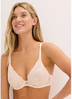 Reggiseno a triangolo con pizzo floreale, bonprix