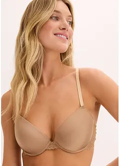 Reggiseno con coppe preformate ed effetto lucido, bonprix