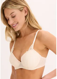 Reggiseno con coppe preformate ed effetto lucido, bonprix