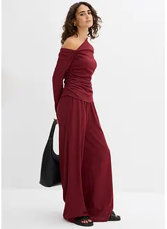 Maglia monospalla in crêpe strutturato, bonprix