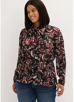 Camicetta con fiocco in chiffon, bonprix