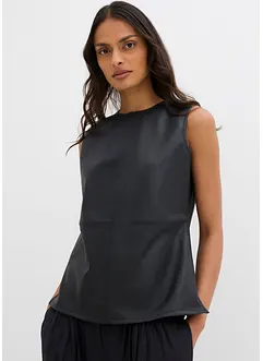Top in similpelle, bonprix