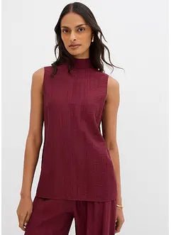 Top lungo in misto viscosa operato, bonprix