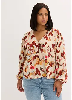 Blusa con filato metallizzato, bonprix