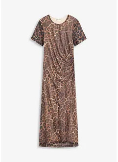 Abito midi in morbido mesh, bonprix