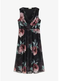 Abito midi in morbido mesh, bonprix