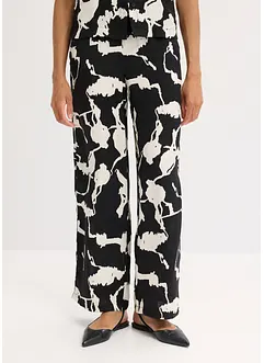 Pantaloni a palazzo in satin fluente, bonprix